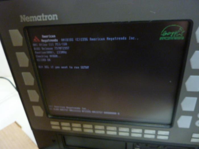 Used NEMATRON CORP Operator Panel IC63A1-J8310361 Used