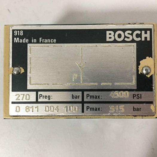 Used BOSCH Hydraulic Valve 0 811 004 100 #91277