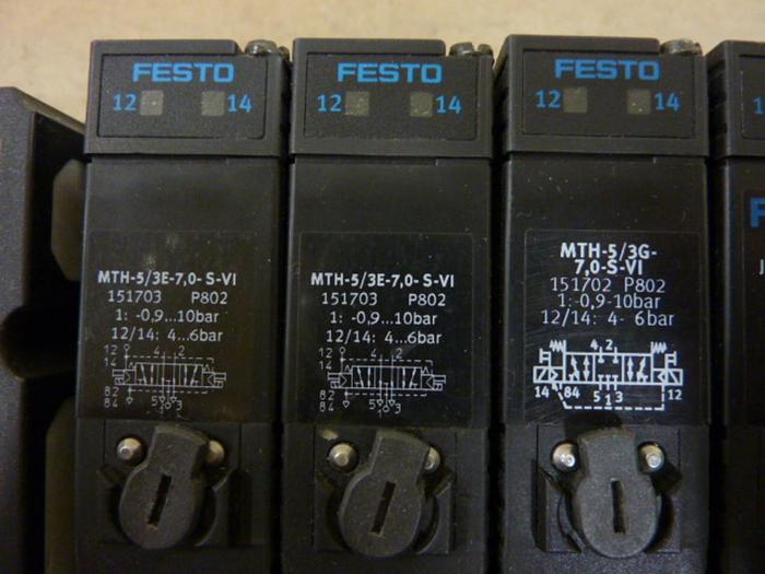 Used FESTO Control Block w/ Valves IFB8-03 #52806