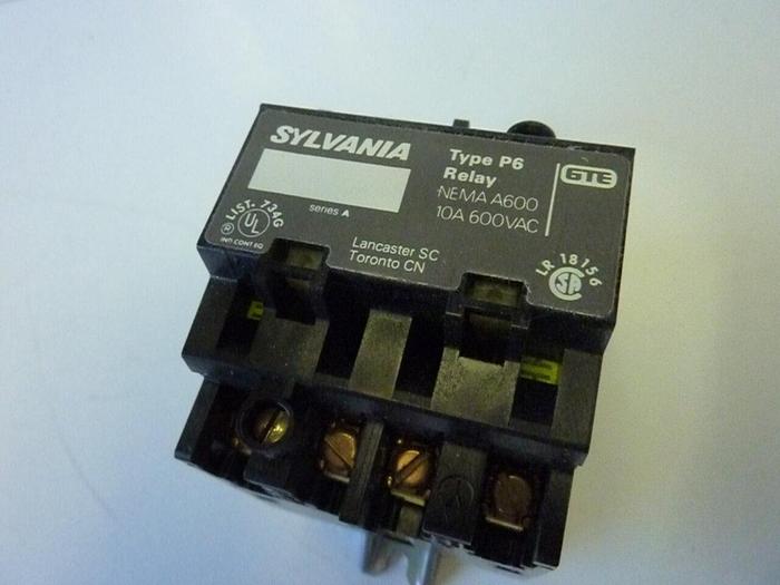 SYLVANIA Control Relay P6-20-76 #28613