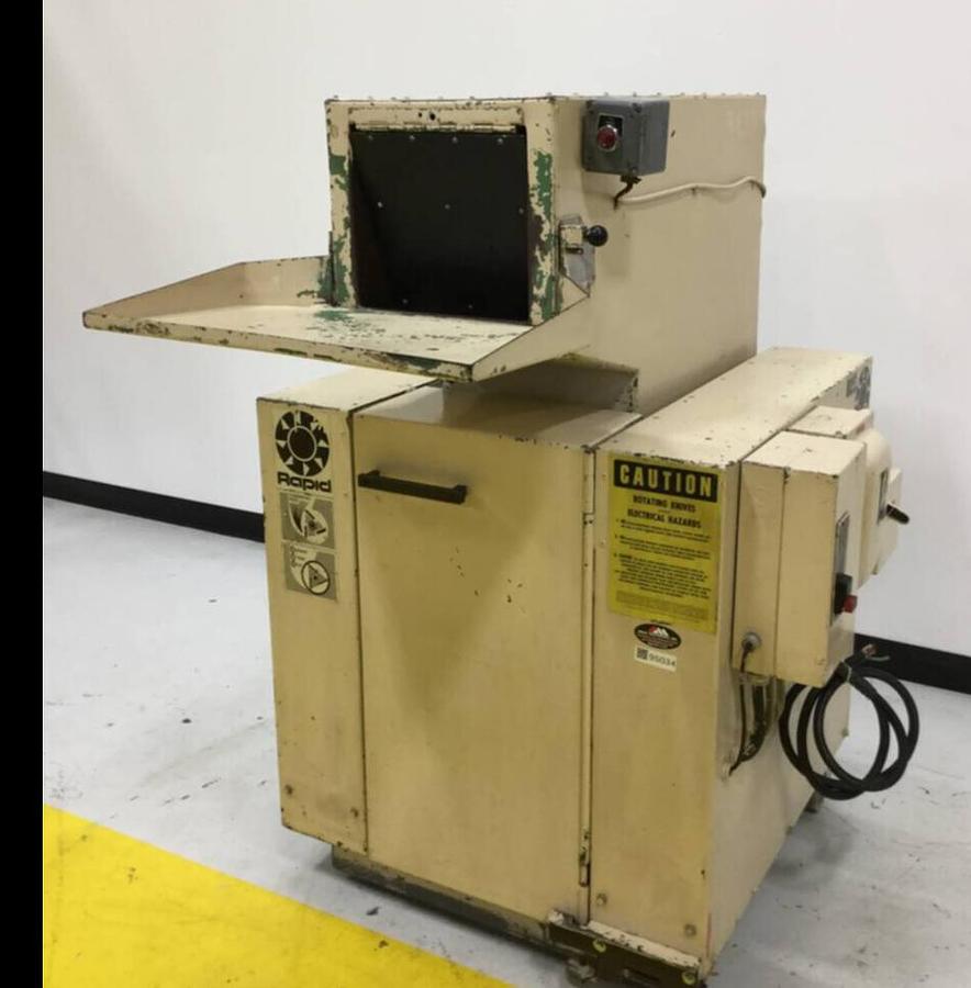 Used RAPID 15 HP Grinder / Granulator, 1012-K, Used