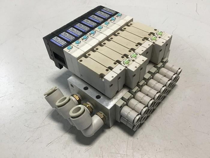 Used KOGANEI Manifold w/ Valves F10M8AJ #120929