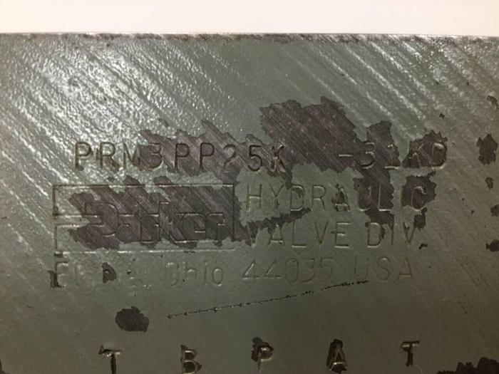 Used PARKER Hydraulic Valve PRM3PP25K #98902