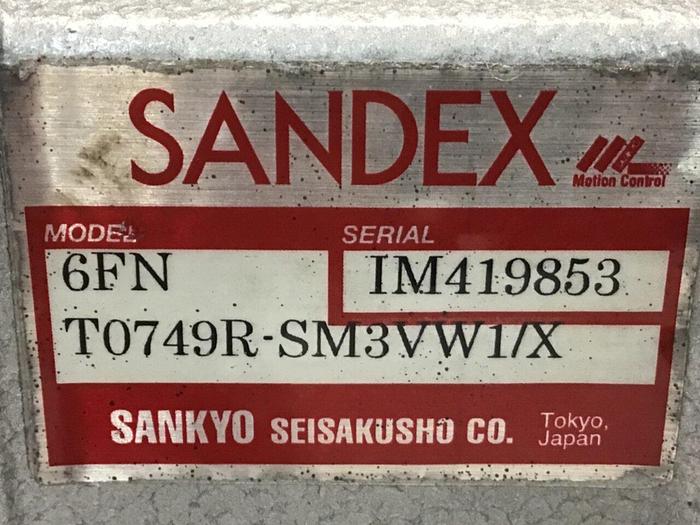 Used SANDEX Indexing Drive 6FNT0732R-SM3VW1/X #119951