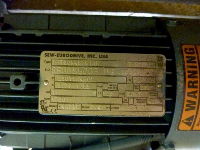Used SEW EURODRIVE Gear Motor FA57DT80N4BH61HR Used