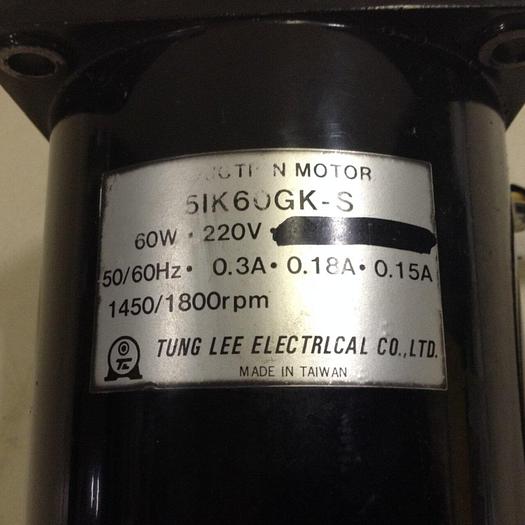 Used TUNG LEE ELECTRICAL Induction Motor 5IK60GK-S #85703