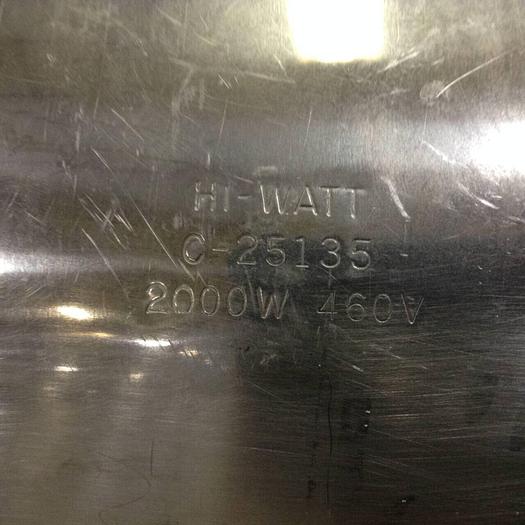 Used HI WATT 2000 Watt Ceramic Heater Band C-25135 #88790