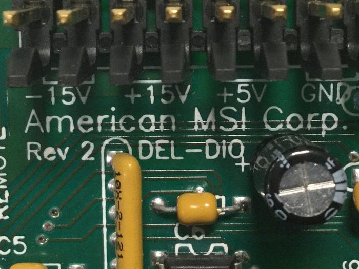 Used AMERICAN MSI Circuit Board CLD 98-46 DEL-DIO #106255