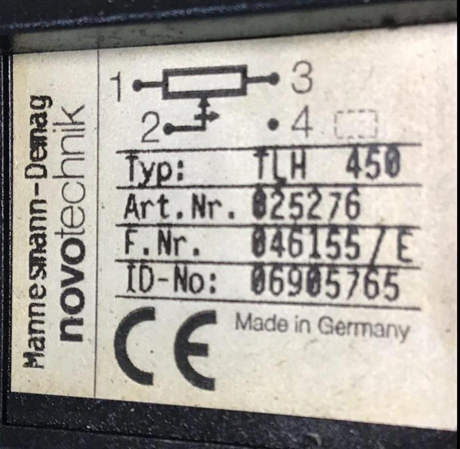 Used NOVOTECHNIK Linear Transducer TLH450 USED