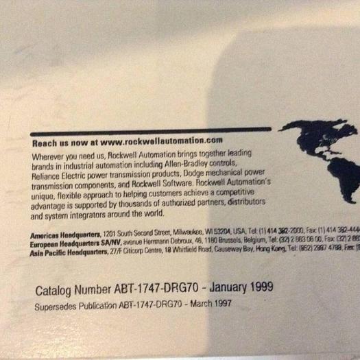 Used ROCKWELL Documentation Reference Guide ABT-1747-DRG70 #70752