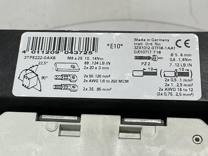 Used SIEMENS 3TF5222-0AK6