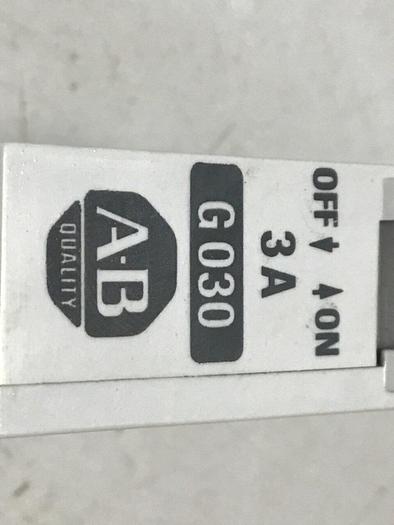 Used ALLEN BRADLEY 3 Amp Circuit Breaker 1492-CB1/G030 SER B #29356