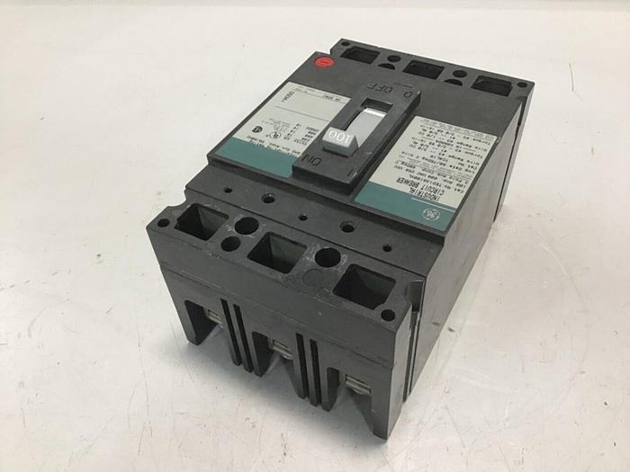 Used GENERAL ELECTRIC / GE 100 Amp Circuit Breaker TED136100XL Used