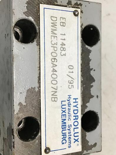 Used MOOG HYDROLUX Hydraulic Valve DWME3P06A4007NB #116218