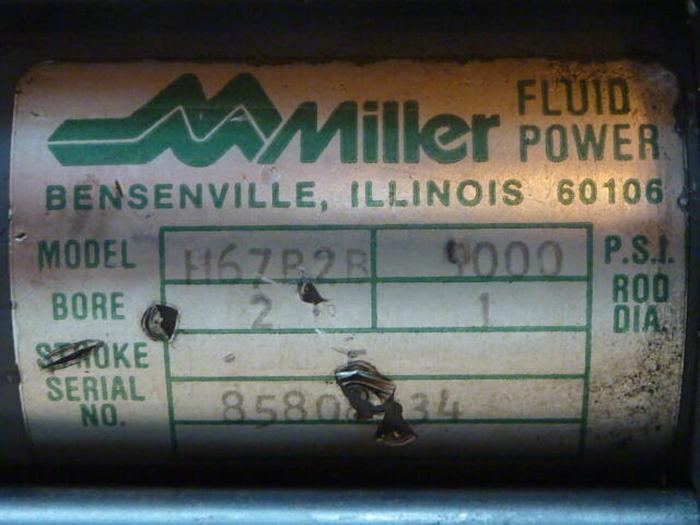 Used MILLER FLUID POWER Hydraulic Cylinder H67B2B #32330