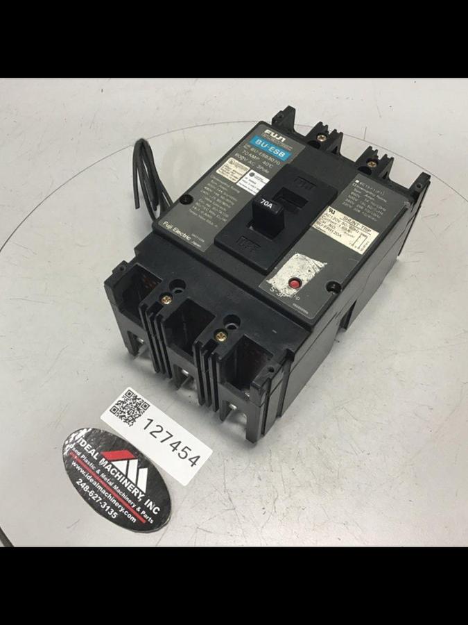 Used FUJI ELECTRIC 70 Amp Circuit Breaker BU-ESB3070 Used