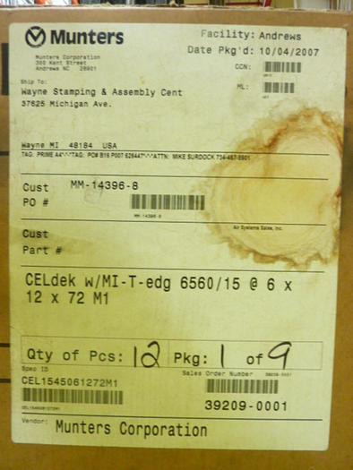 DNL / SCRAPPED REMAINING CASES / MUNTERS Filter 6560/15 #45931