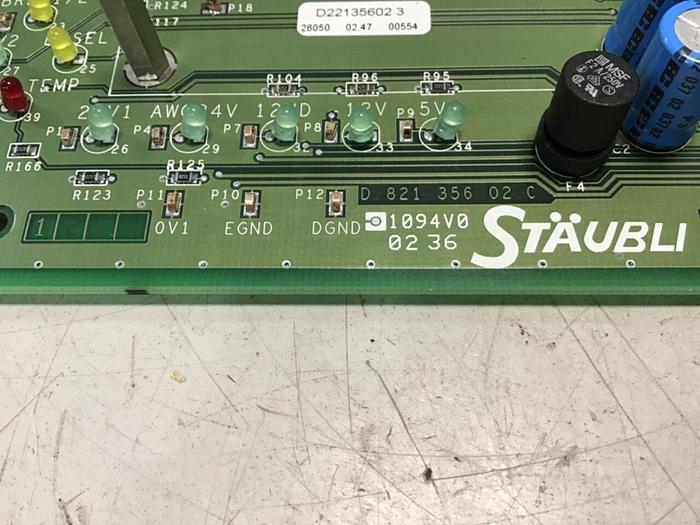 Used STAUBLI Control Board D22135602 3 Used