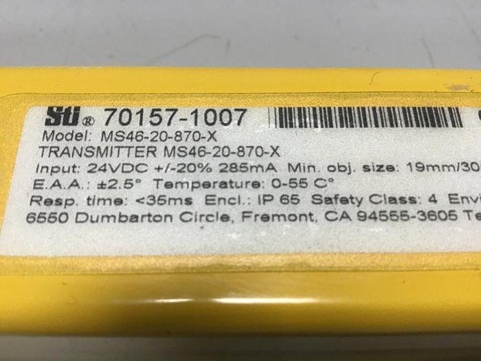 Used STI Light Curtain MS46-20-870-X Used