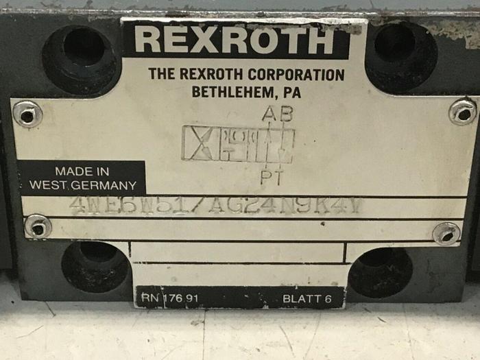 Used REXROTH Valve 4WE6E51/AG24N9K4V #137753