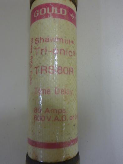 Used GOULD / SHAWMUT 80 Amp Fuse TRS80R #47380