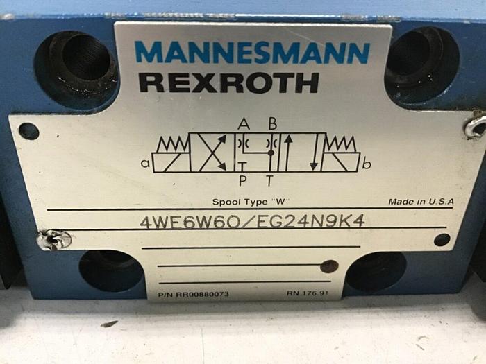 Used MANNESMANN REXROTH Valve 4WE6W60/EG24N9K4 #130780