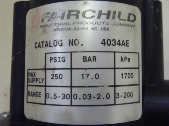 Used FAIRCHILD Regulator 4034AE #58438