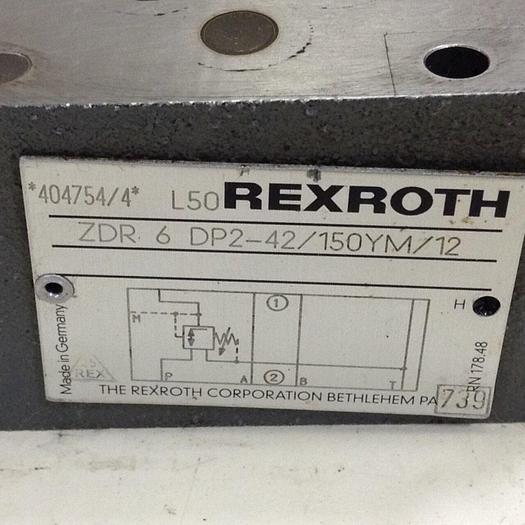 Used REXROTH Pressure Relief Valve ZDR6DP242150YM12 #84272