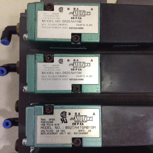 Used NUMATICS Control Block w/ Valves 082SA415M #80002