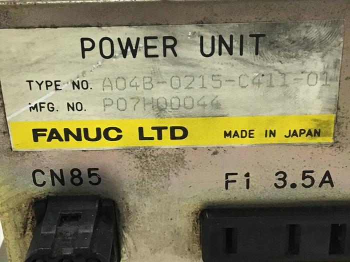 Used FANUC Power Unit A04B-0215-C411-01 #117265