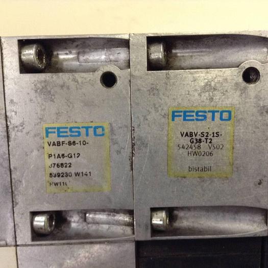 Used FESTO Control Block w/ Valves VTSA-FB Used