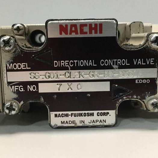 Used NACHI Directional Control Valve SS-G01-CL2K-GR-D2-9331A #91579