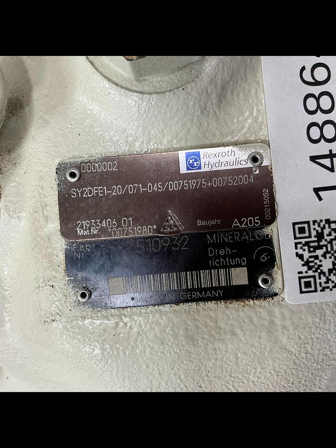 Used Rexroth  SY2DFE1-20/071-045/00751975+00752004