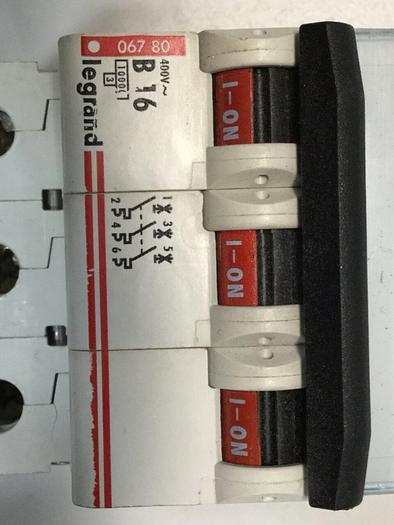 Used LEGRAND 16 Amp Circuit Breaker B16 #103627