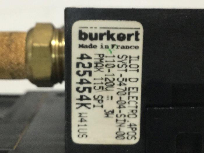 Used BURKERT EASY FLUID CONTROL Manifold & Valves 425454K #111206
