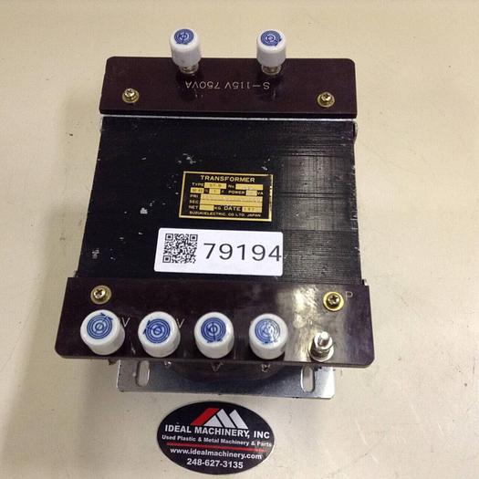 Used SUZUKI ELECTRIC 0.75 kVA Transformer ST-B #79194