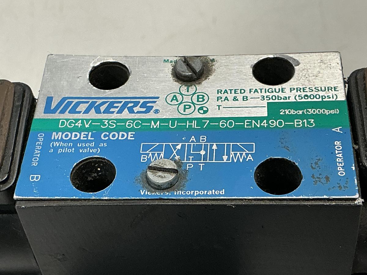 Used VICKERS DG4V-3S-6C-M-U-HL7-60-EN490-B13