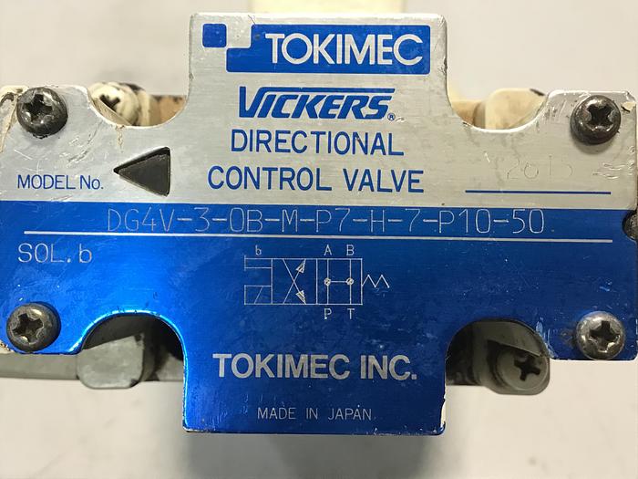 Used VICKERS TCG50-06-CEV-P7-H-12-S10 Valve Used #139684
