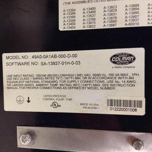 Used BARBER COLMAN 9 Slot Rack 49A0-0A1AB-000-D-00 #81775