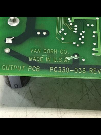 Used VAN DORN Pathfinder DC Output Board PC330-038 Used