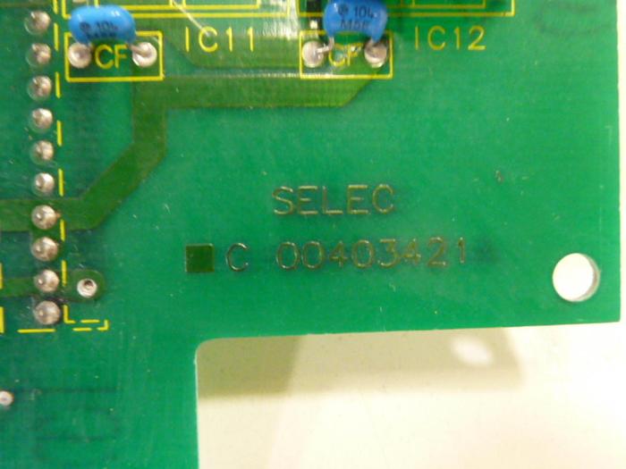 Used SELEC Circuit Board 00403421 #65253