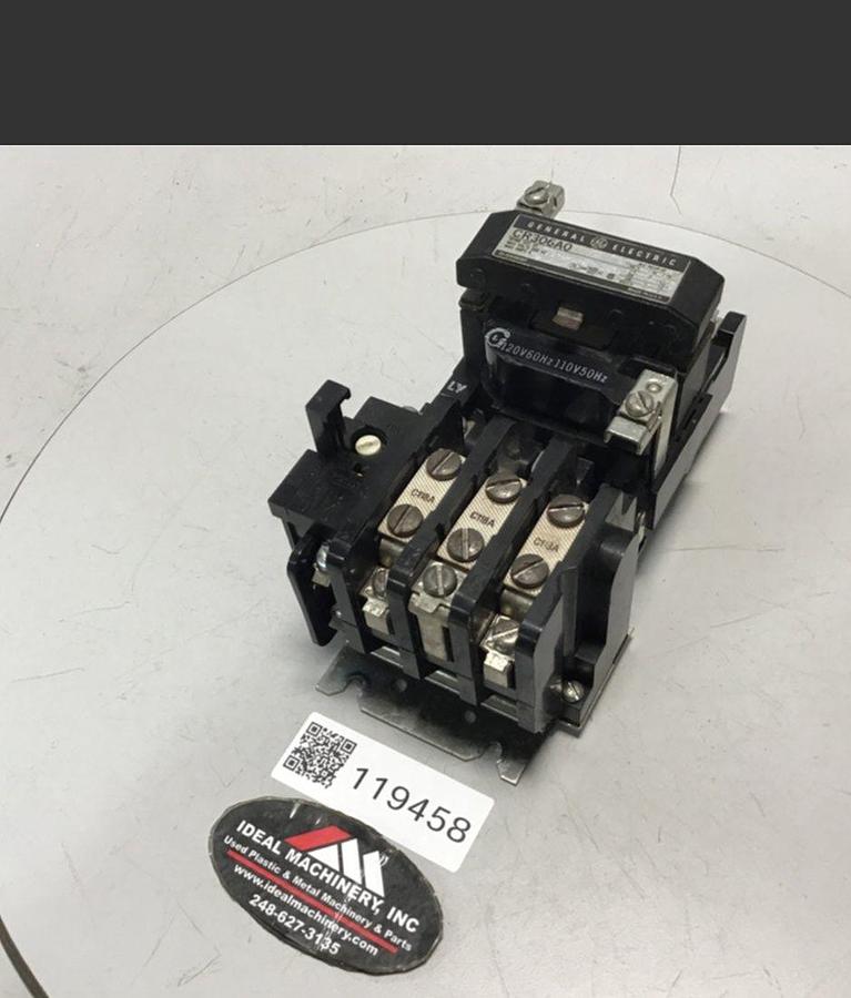 Used GENERAL ELECTRIC (G.E.) Motor Starter Size 00 CR306A0 USED