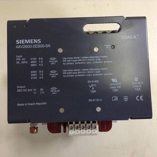 Used SIEMENS Power Supply 4AV2600-2EB00-0A Used