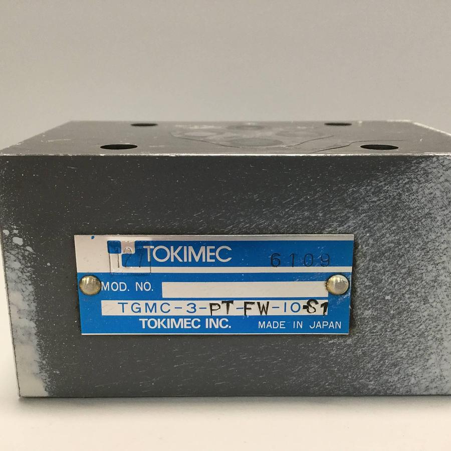 Used TOKIMEC Pressure Relief Valve TGMC-3-PT-FW-10-S1 USED