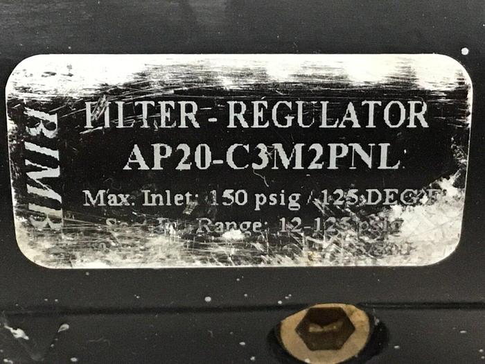 Used BIMBA Regulator AP20-C3M2PNL #132517