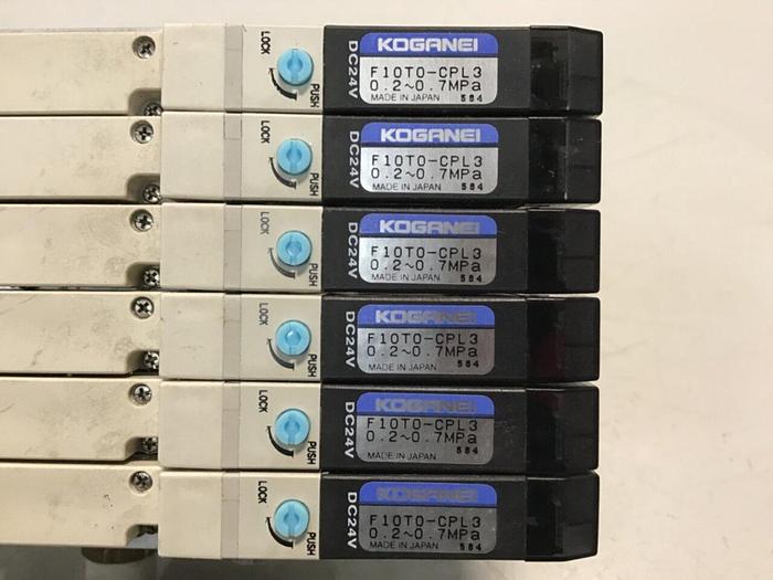 Used KOGANEI Solenoid w/ Valves F10M7AJ #120916