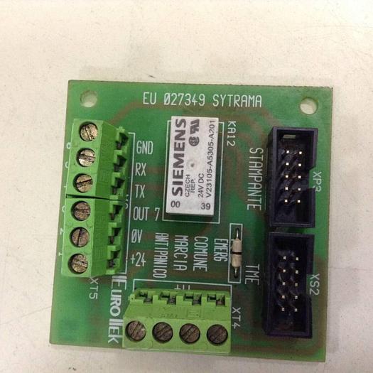 Used EUROTEK Circuit Board EU 027349 #81640