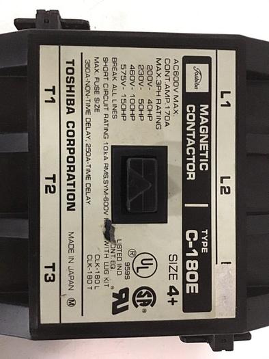 Used TOSHIBA Magnetic Contactor C-180E #140842
