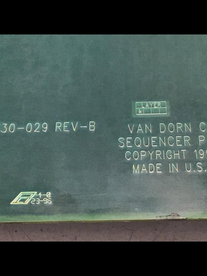 Used VAN DORN Sequencer Circuit Board PC330-029 330-029 #136434