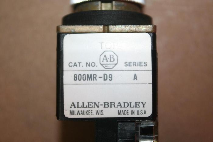 Used ALLEN BRADLEY Push Button 800MR-D9 BLACK #19993